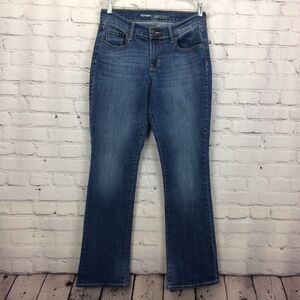 Old Navy Jeans Women's Size 6 Blue Curvy Mid-Rise Med Wash Stretch Festival Tall